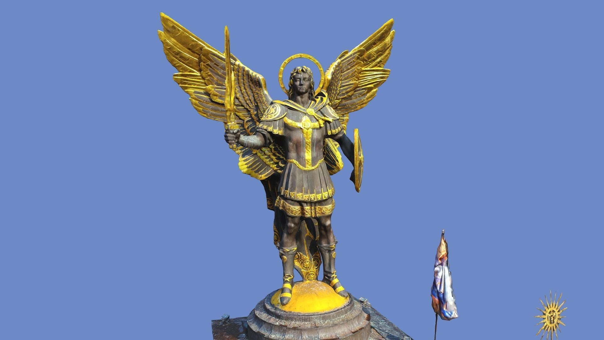 3D model - Michael Archangel - Kyiv Ukraine - usdz gltf obj 3D model_20