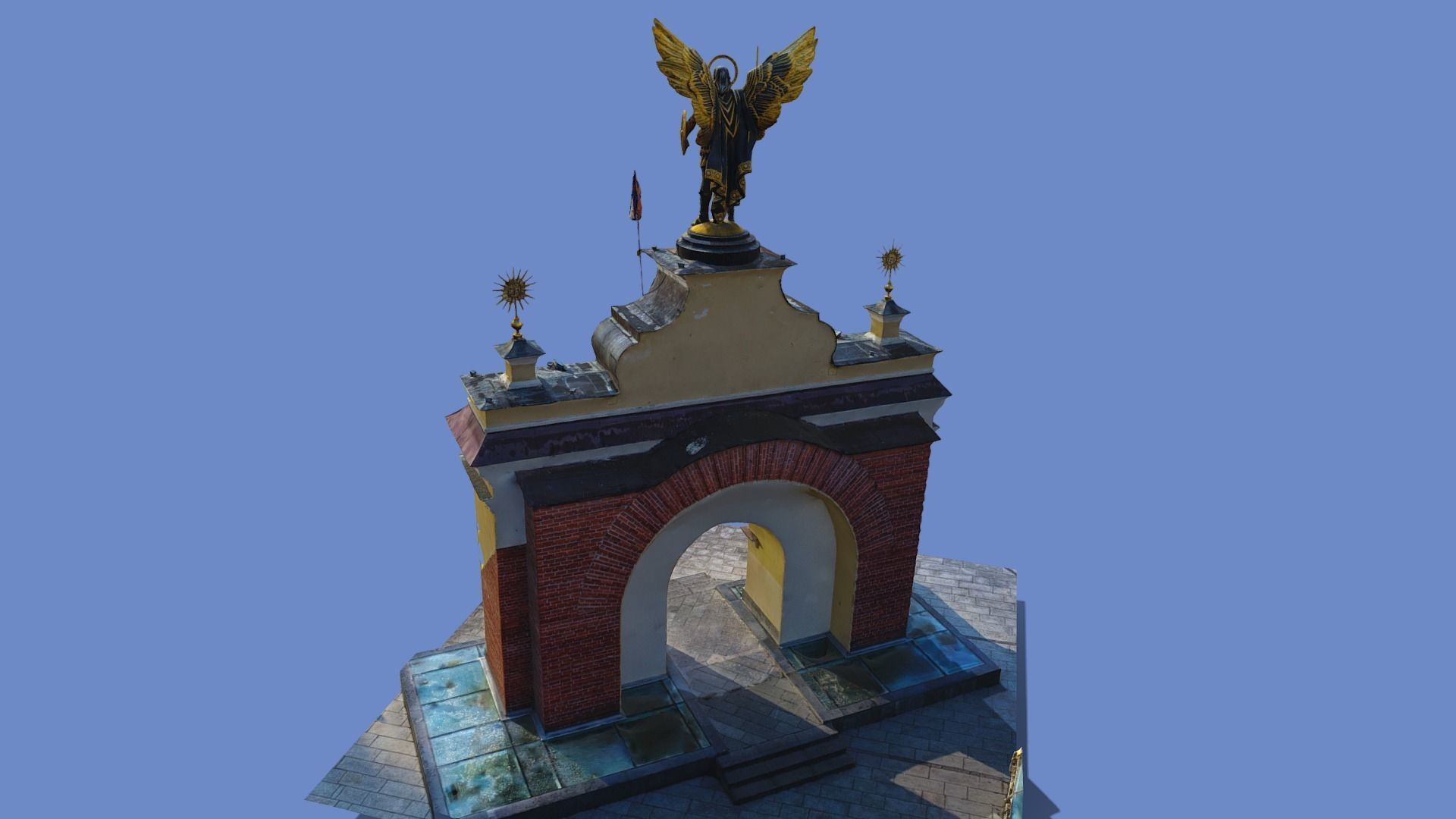 3D model - Michael Archangel - Kyiv Ukraine - usdz gltf obj 3D model_15