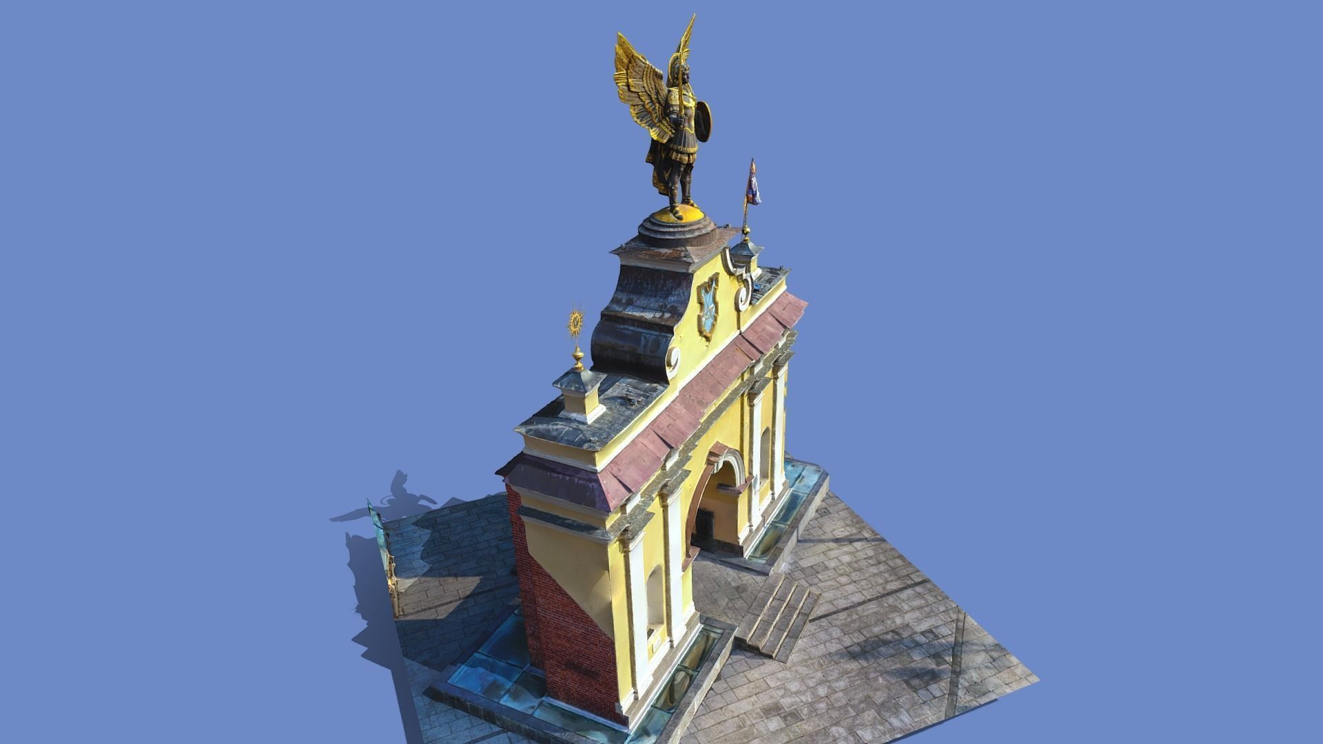 3D model - Michael Archangel - Kyiv Ukraine - usdz gltf obj 3D model_17