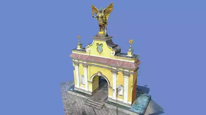 3D model - Michael Archangel - Kyiv Ukraine - usdz gltf obj