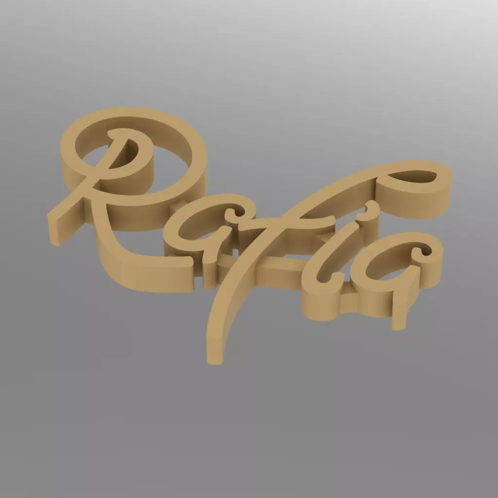 Name Pandent 3D print model Free 3D print model