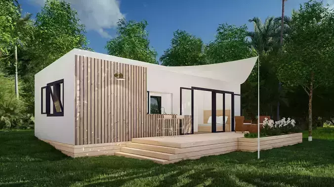 Shipping container home 4x9 meters
