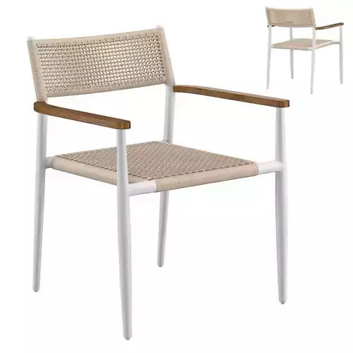 Corso Outdoor Dining Chair 3D model