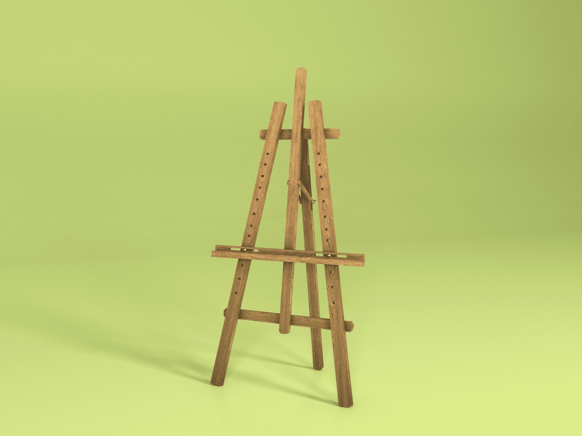 Easel 3D model_4