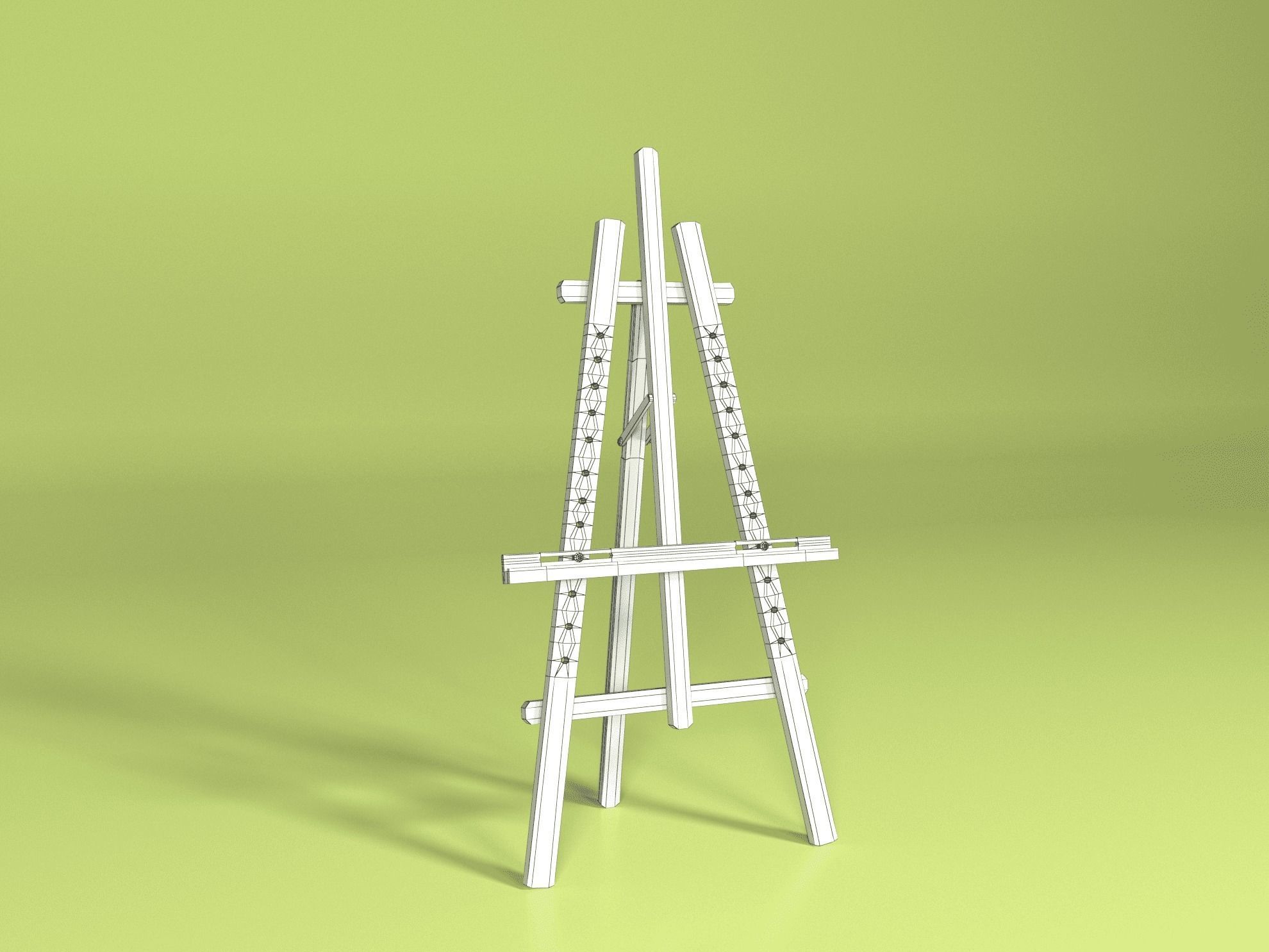 Easel 3D model_1