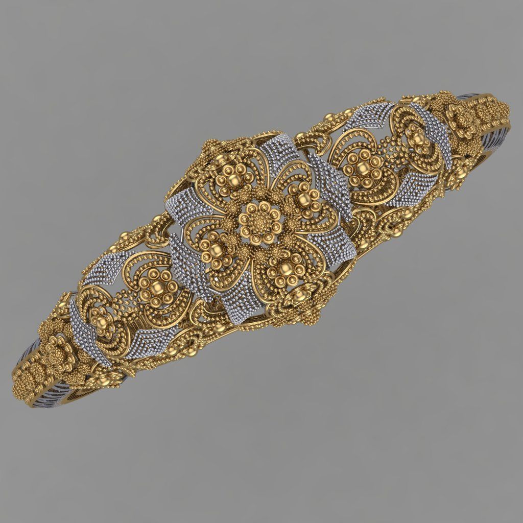 Traditional indian Banle for Women 3D print model 3D print model_3