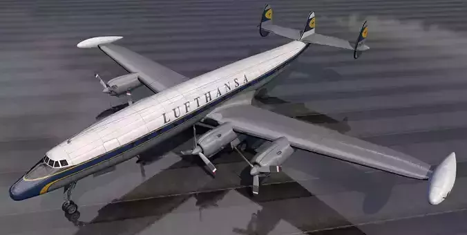 Lockheed L-1049 Super Constellation 3D model