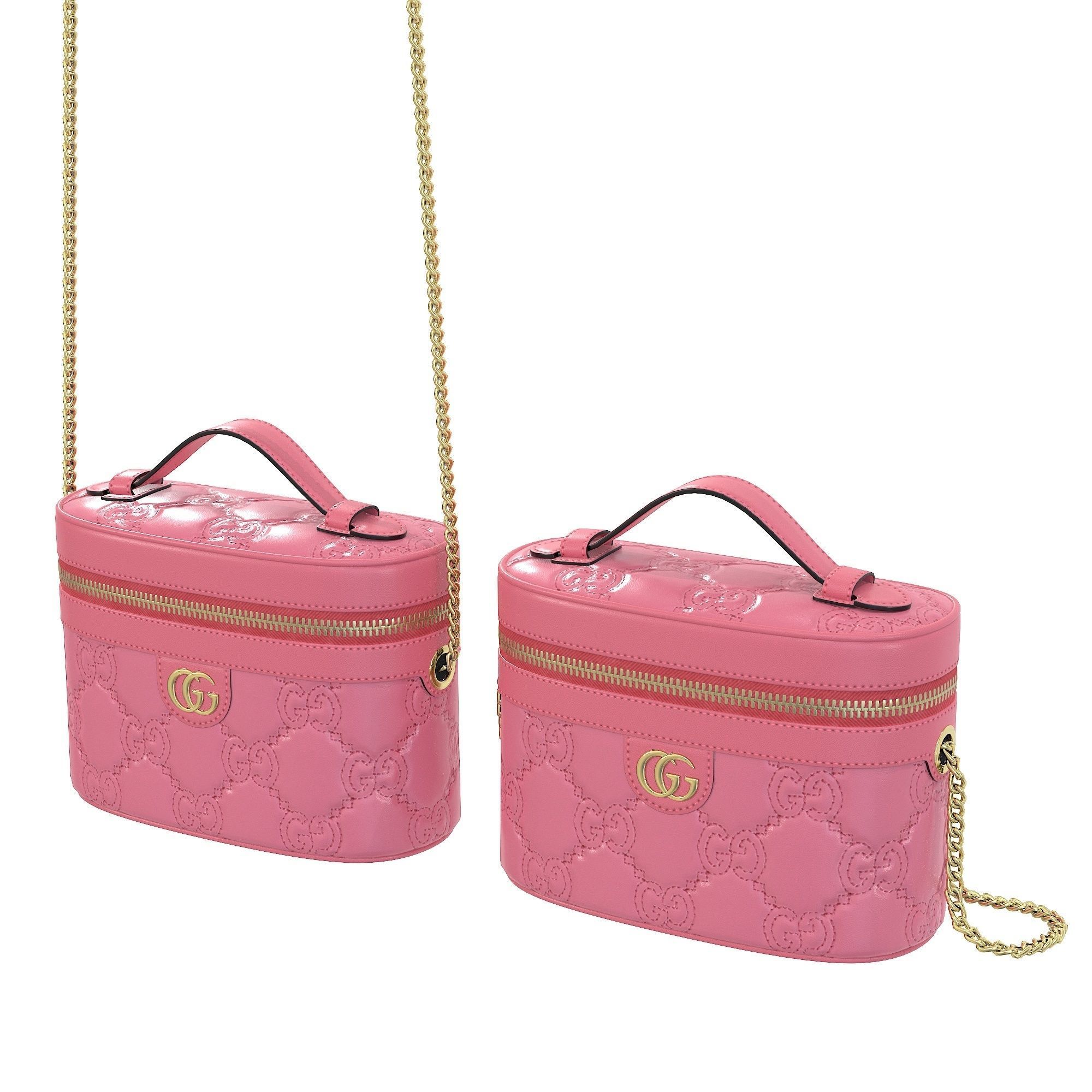 Gucci Ophidia Cosmetic Case Bag Low-poly 3D model_1