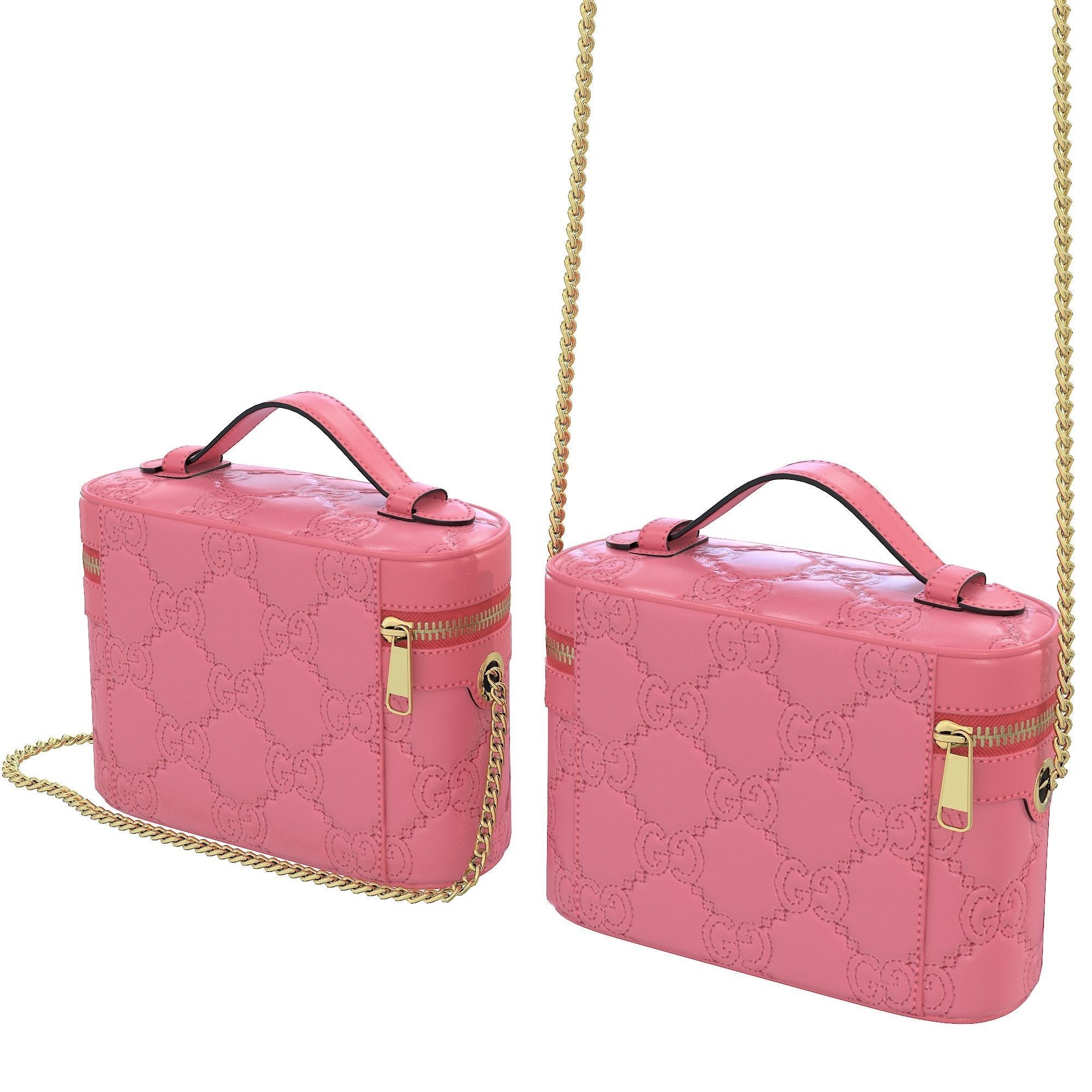 Gucci Ophidia Cosmetic Case Bag Low-poly 3D model_7