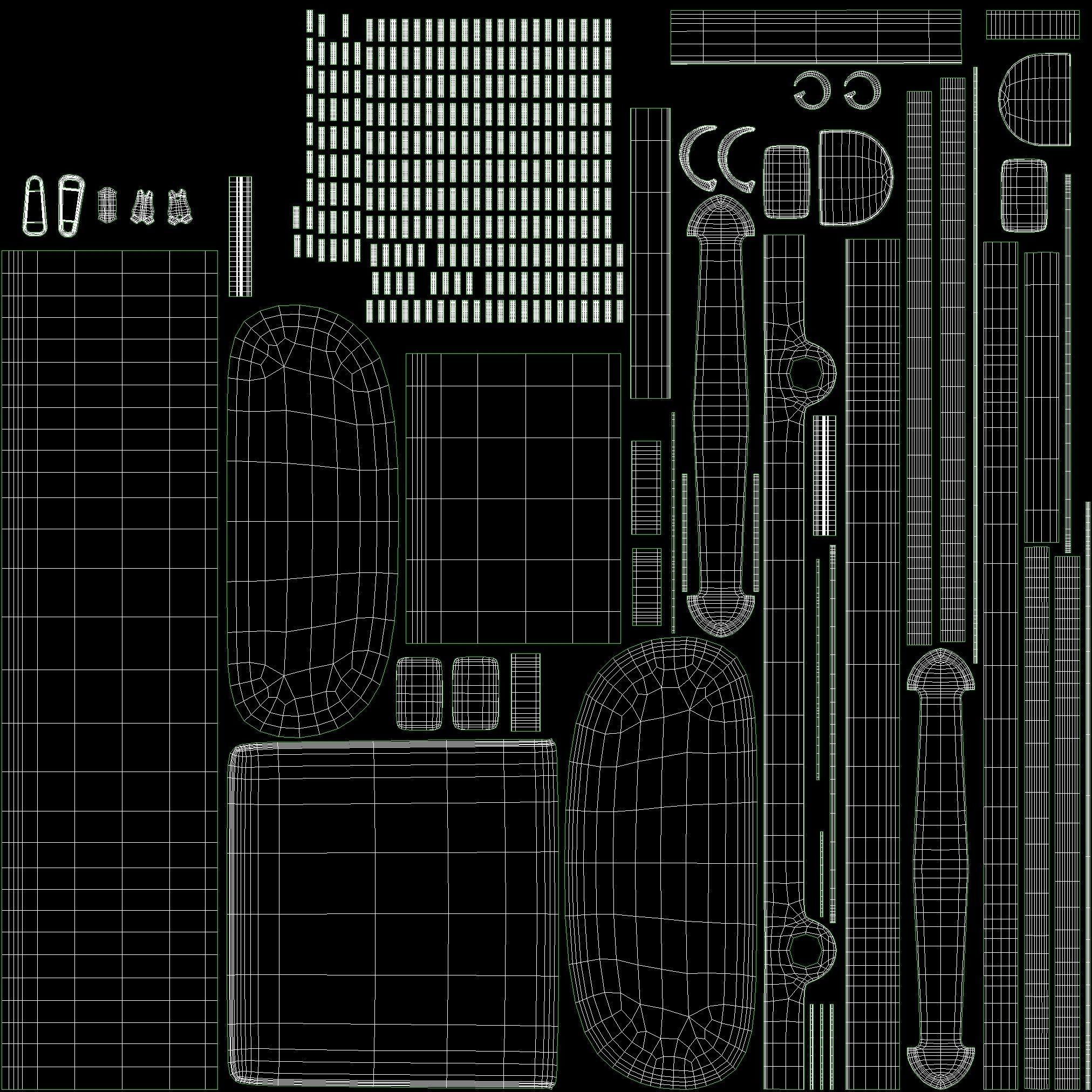 Gucci Ophidia Cosmetic Case Bag Low-poly 3D model_14