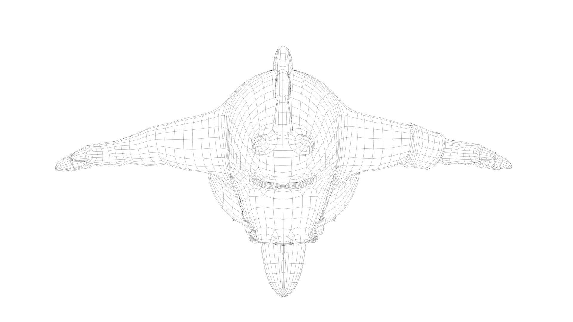 Cartoon Monster Low-poly 3D model_21