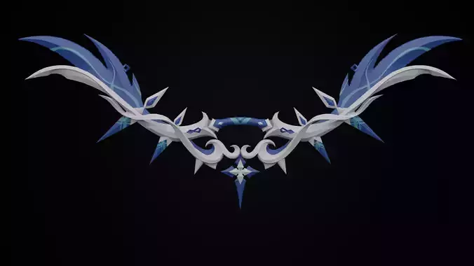 Genshin impact Bow Polar Star Tartaglia 3D print model
