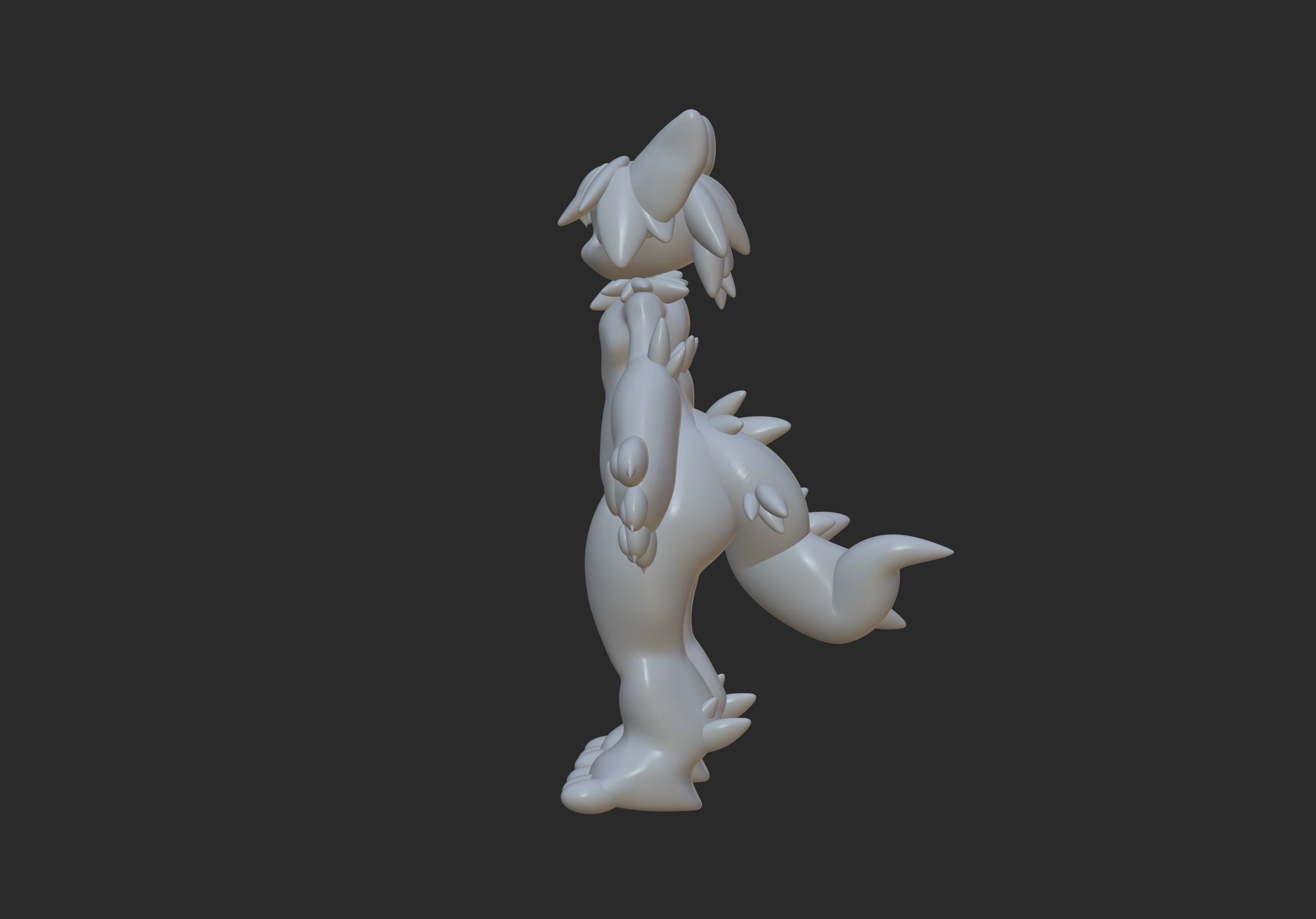 Kemono Furry 3D Full Body Base Model 3D model_3