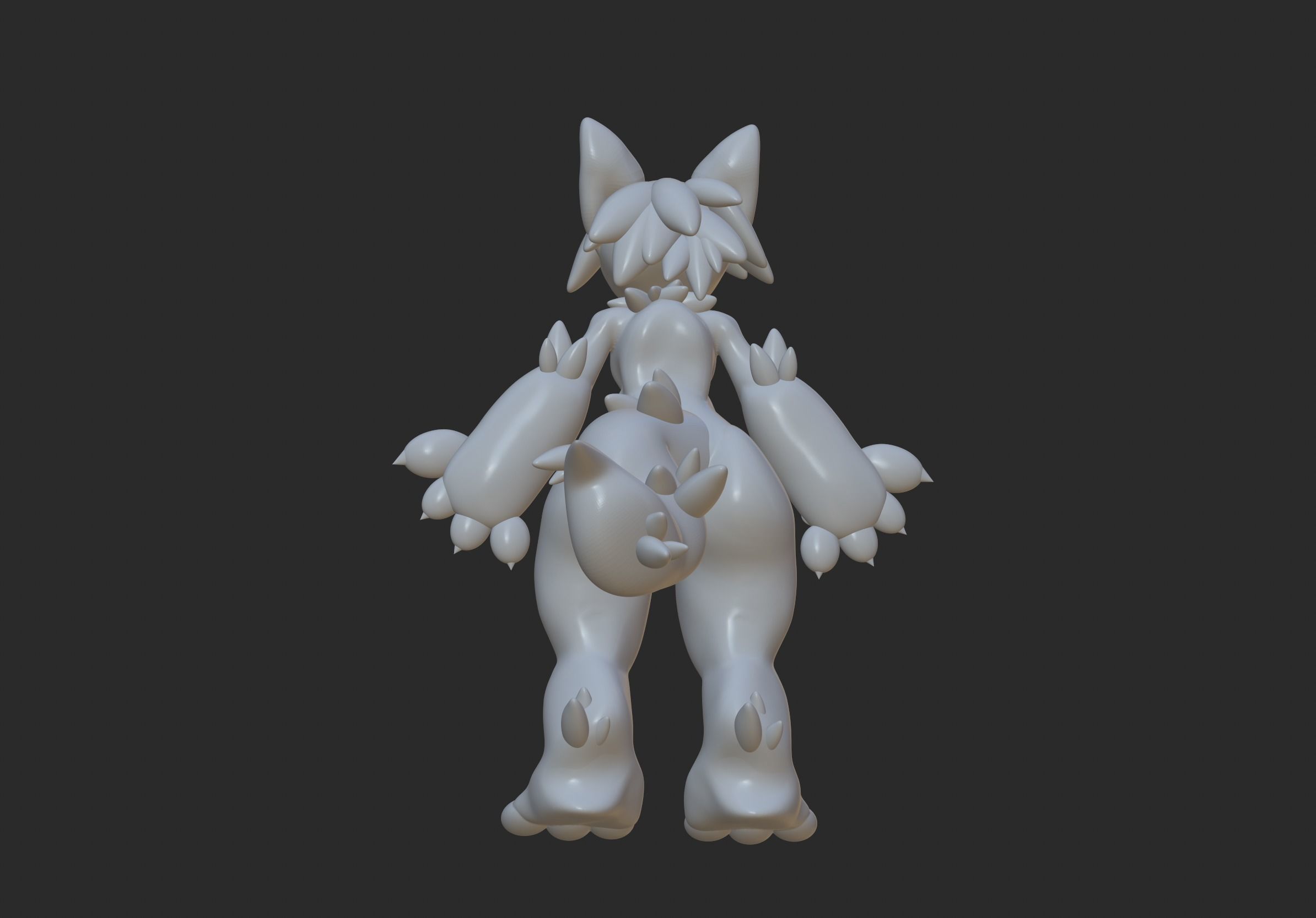 Kemono Furry 3D Full Body Base Model 3D model_2