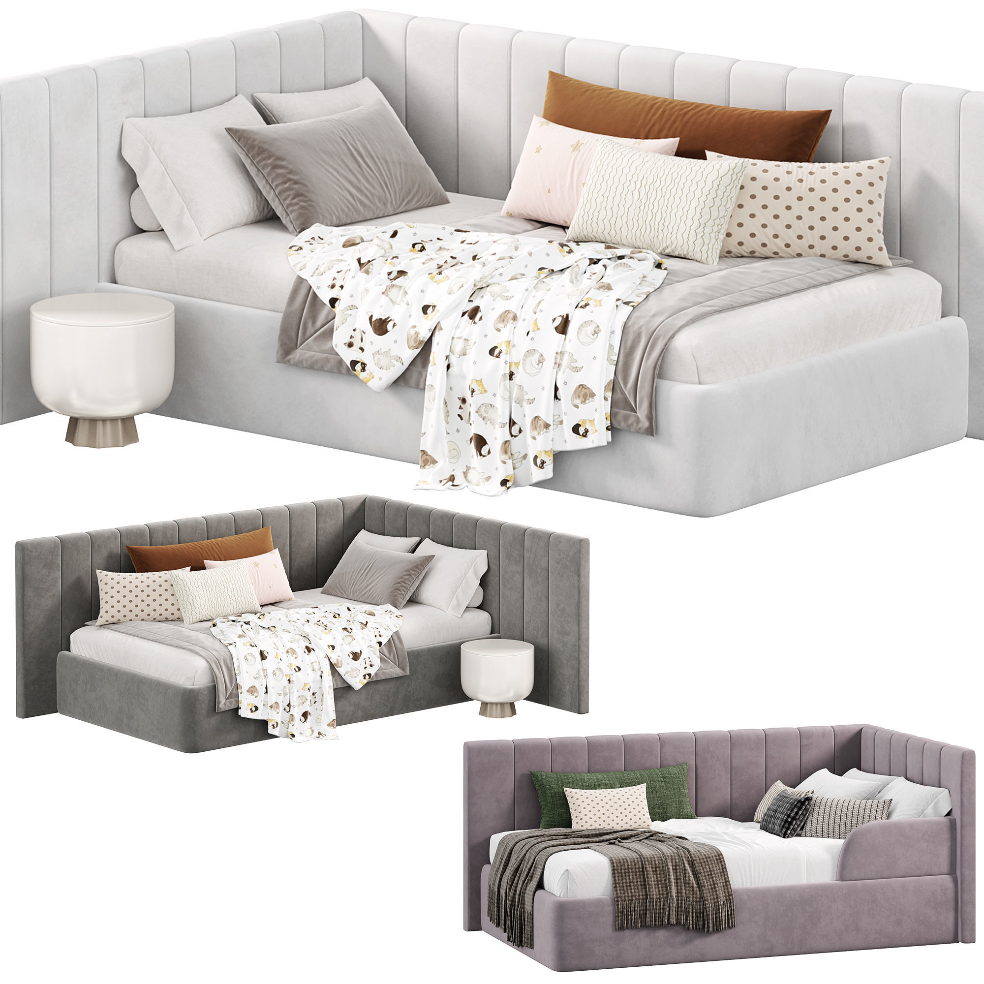 JERSEY Childrens furniture Beds by frankof 3D model_8