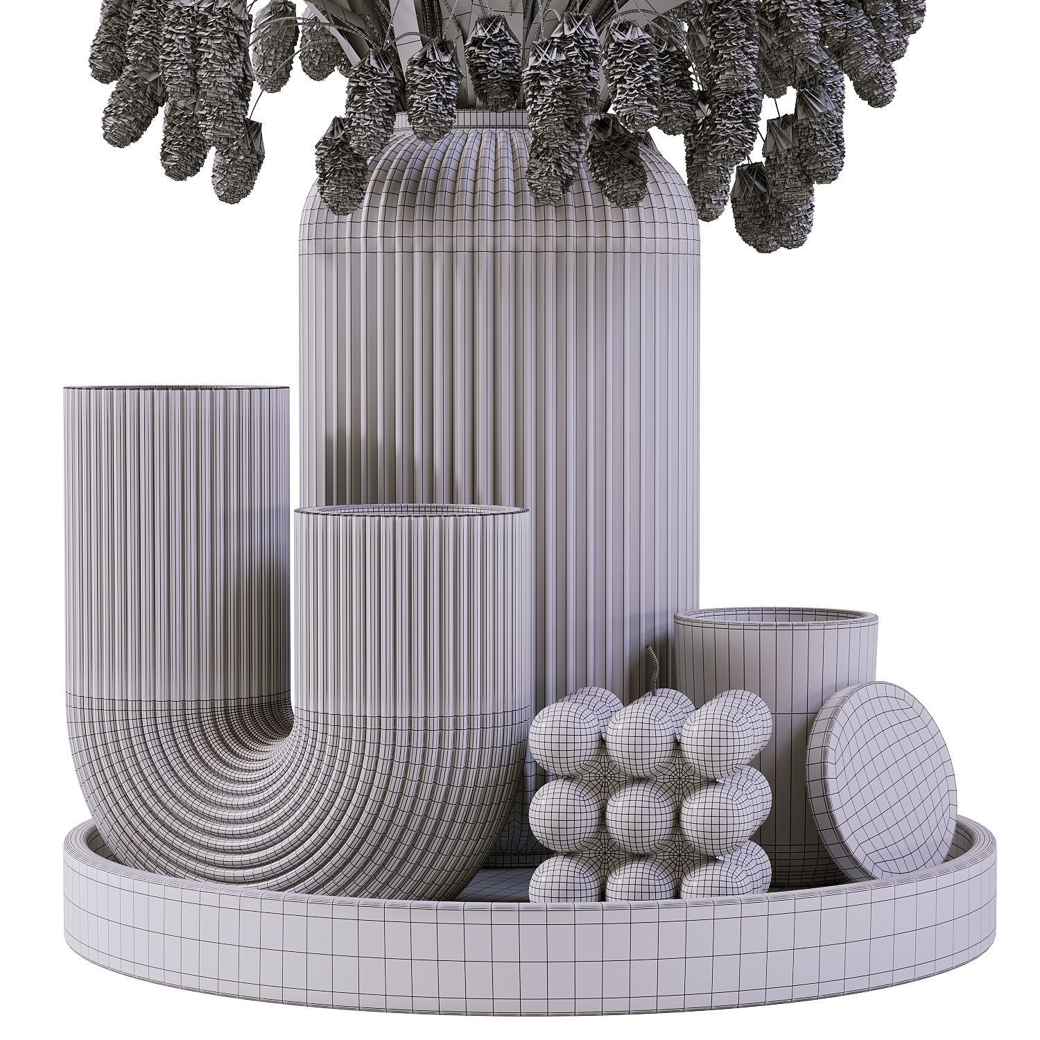 Decorative set 4 3D model_3