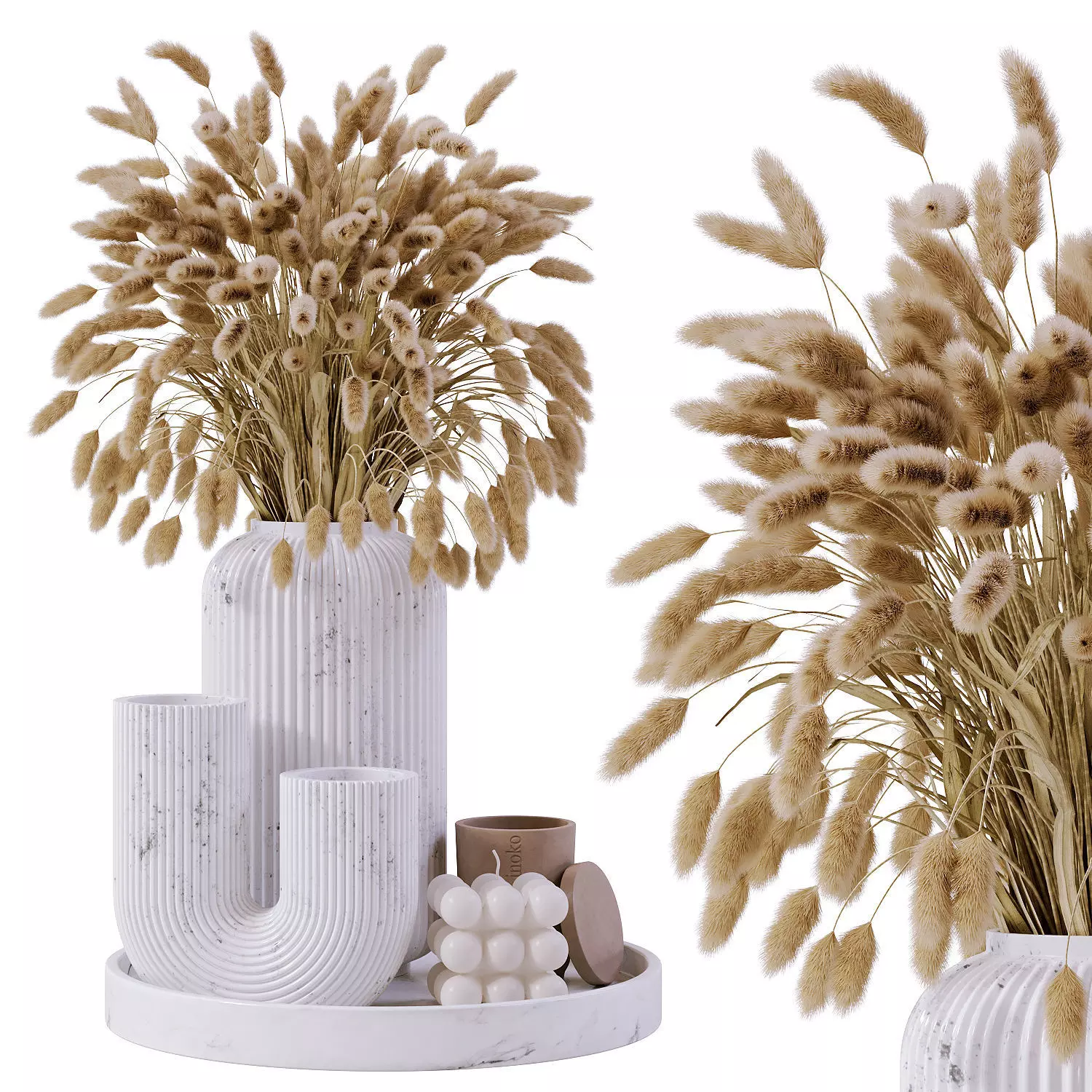 Decorative set 4 3D model_0