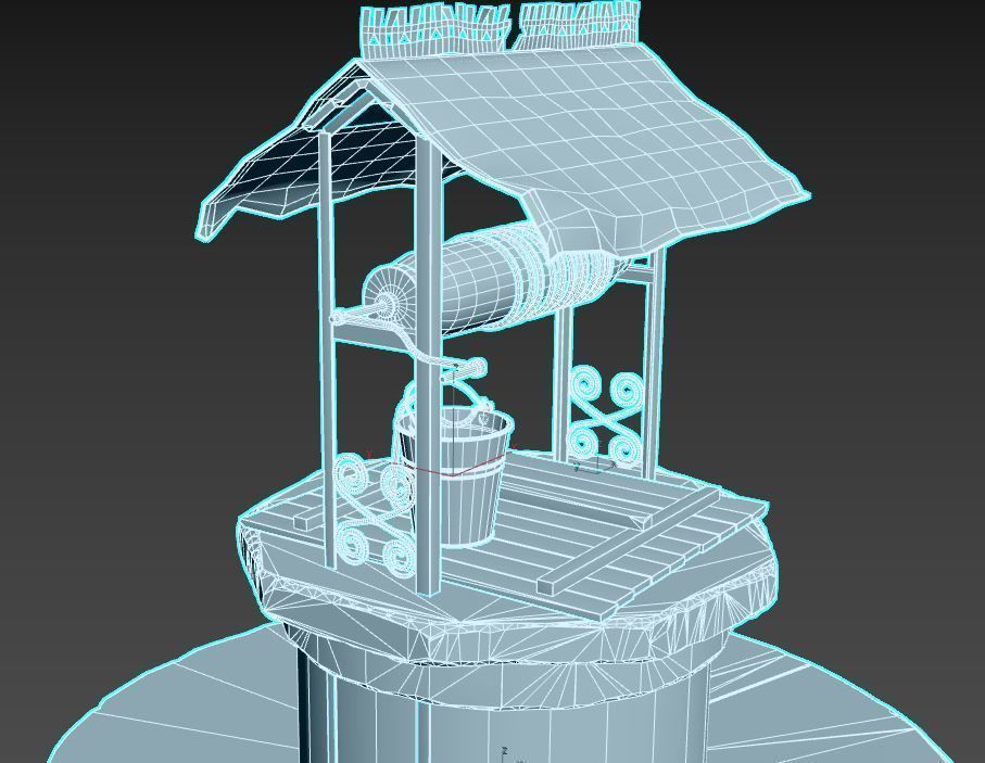 Water Well 3D model_12