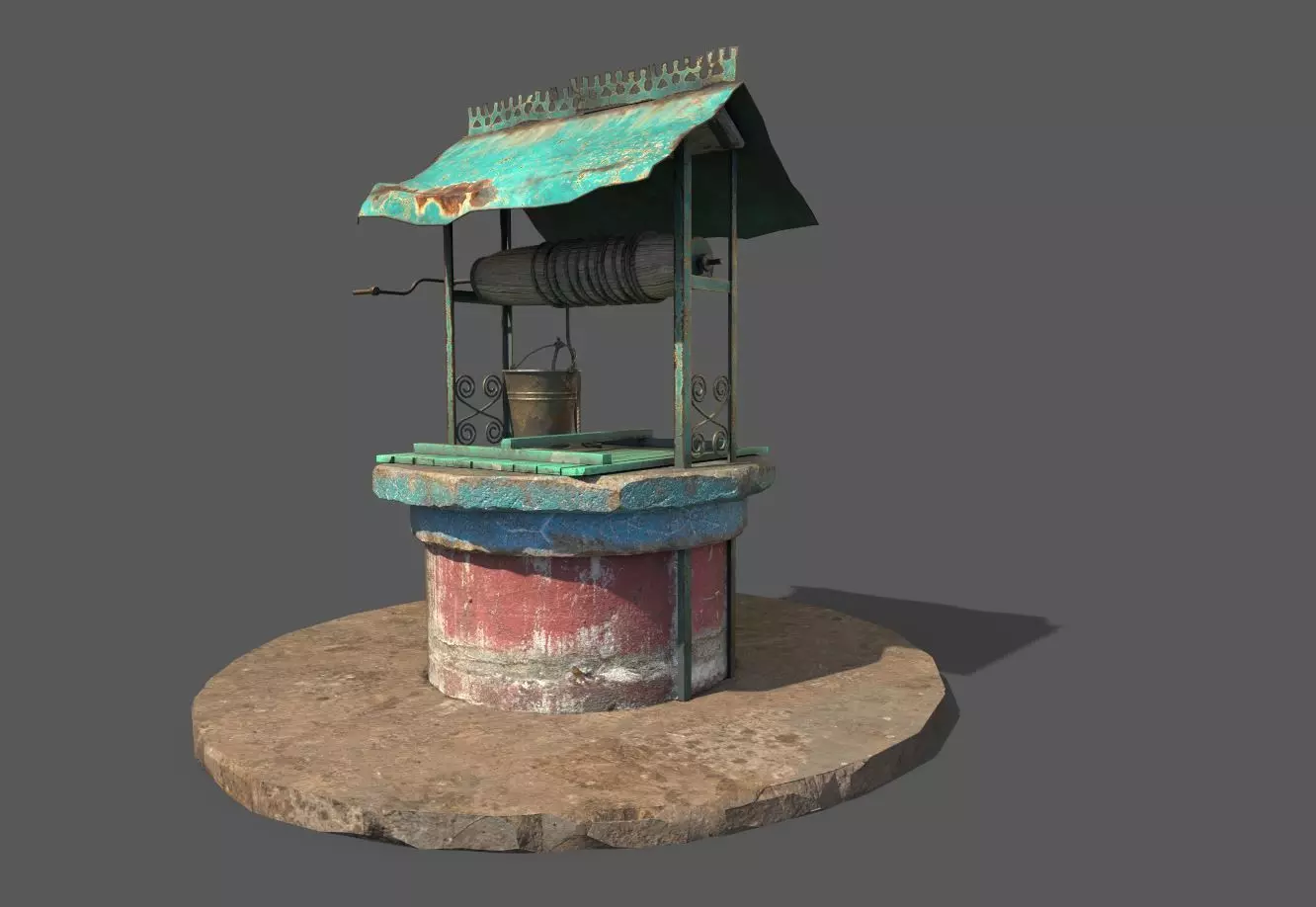 Water Well 3D model_0