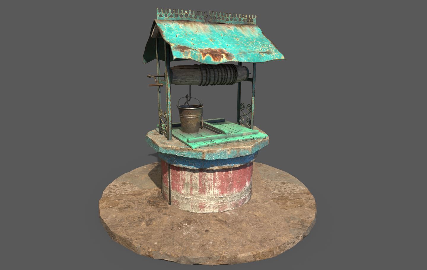 Water Well 3D model_2
