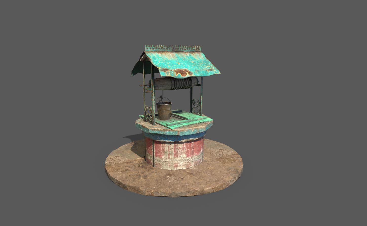 Water Well 3D model_1