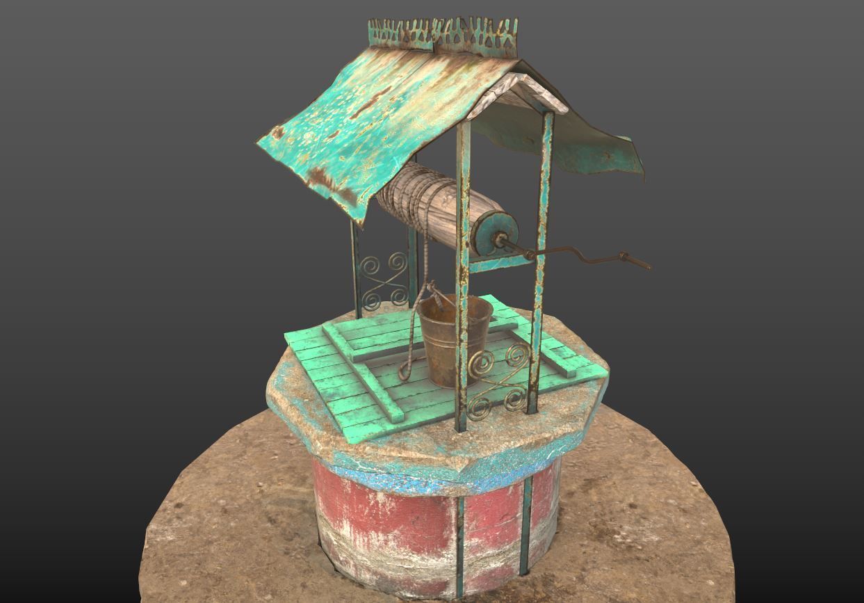 Water Well 3D model_8