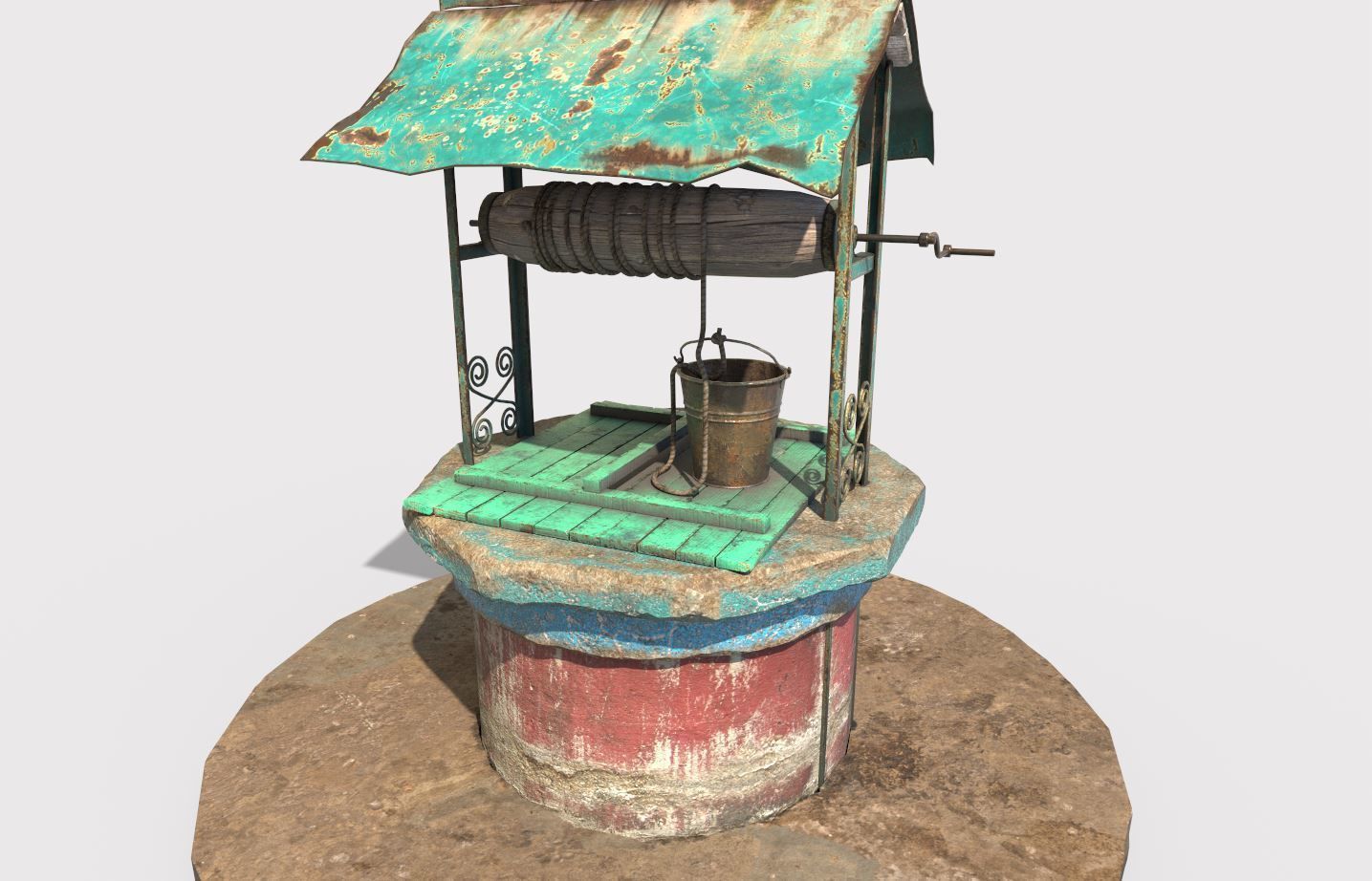 Water Well 3D model_4
