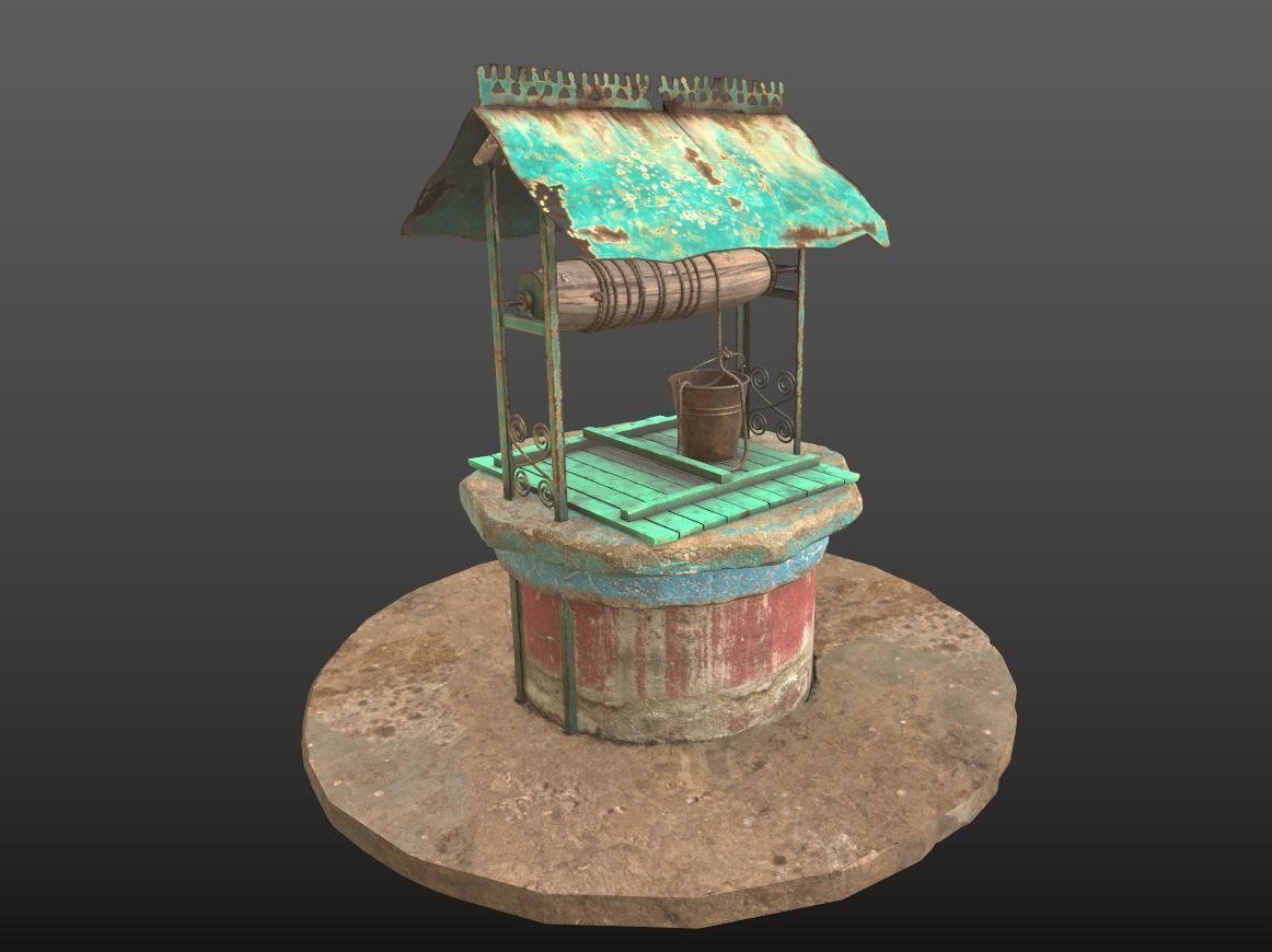 Water Well 3D model_7