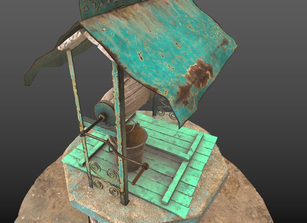 Water Well 3D model_9