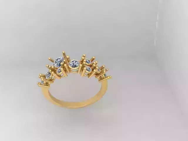 Birthstone Ring 3D print model