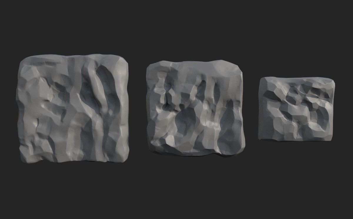 Full Stylized Cave Set  Low-poly 3D model_10