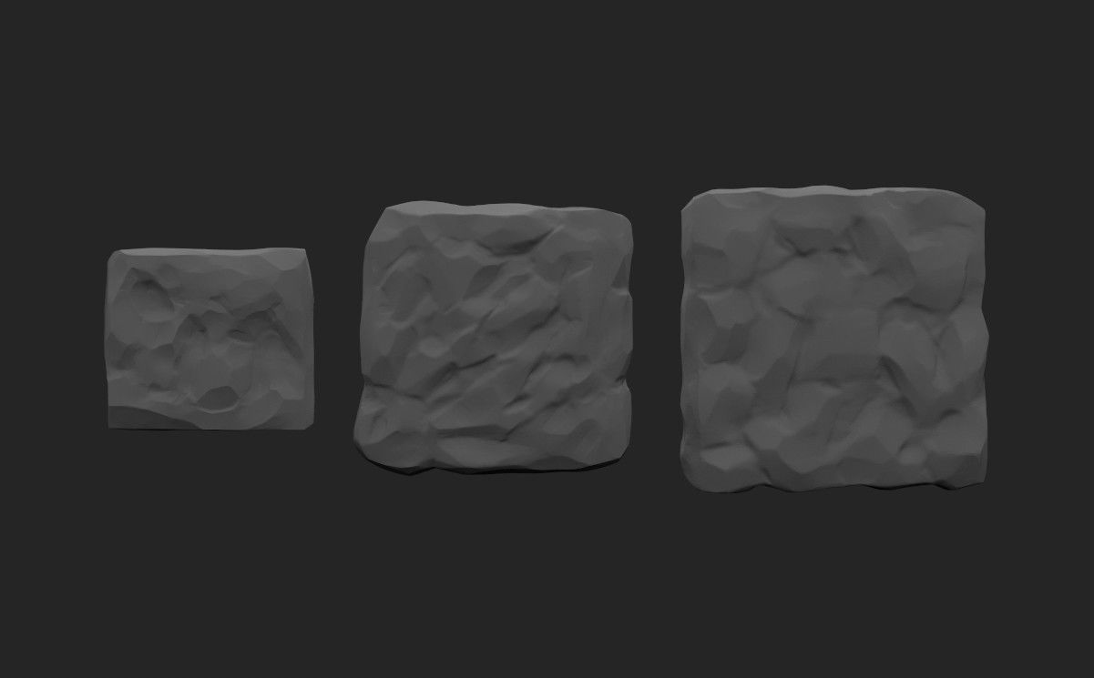 Full Stylized Cave Set  Low-poly 3D model_7