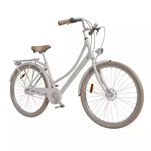 City bike retro 3D model