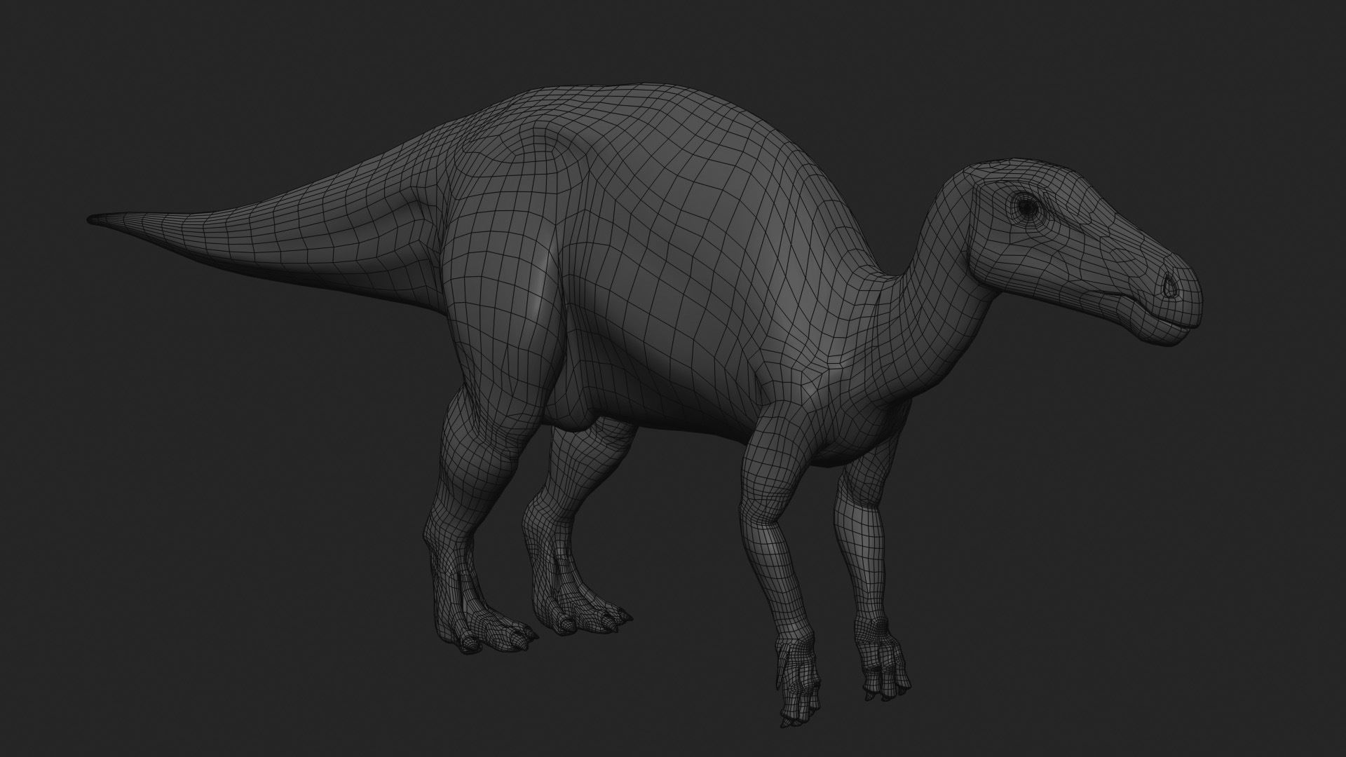 Edmontosaur Lives 8K - 3d animated model 3D model_16