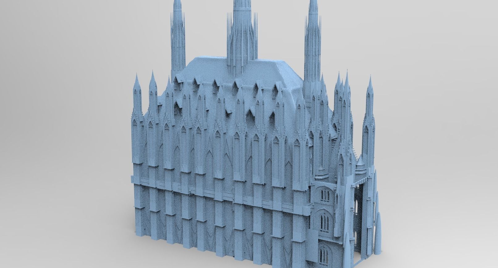 Cathedral Arch Wizards Hall exterior 3D model | CGTrader