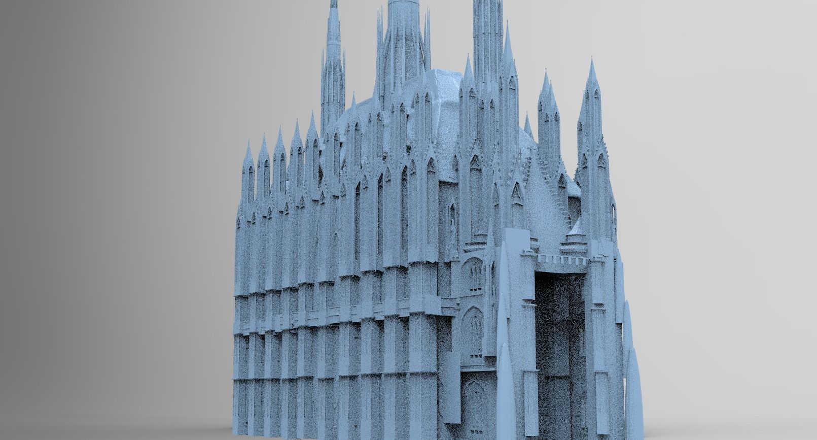 Cathedral Arch Wizards Hall exterior 3D model | CGTrader