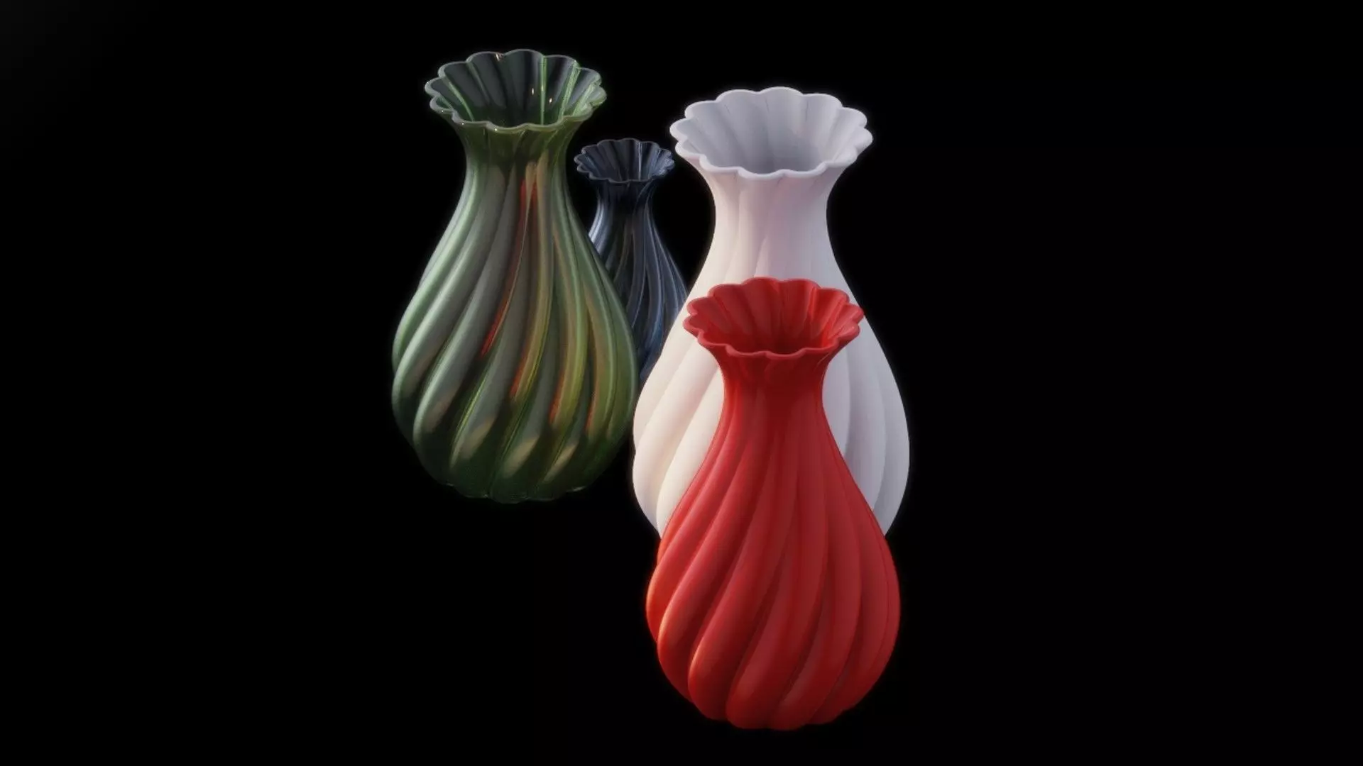 Flower Vase 3D print model_0