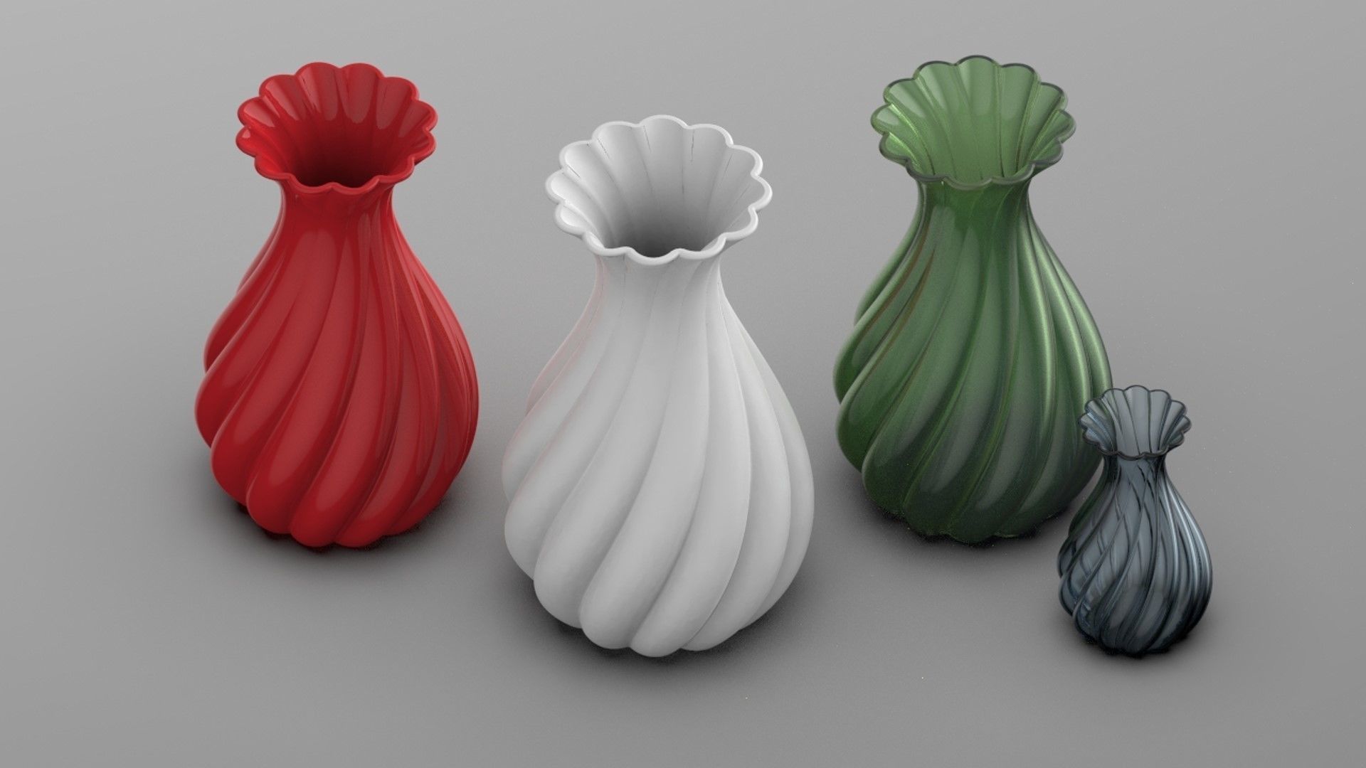 Flower Vase 3D print model_1
