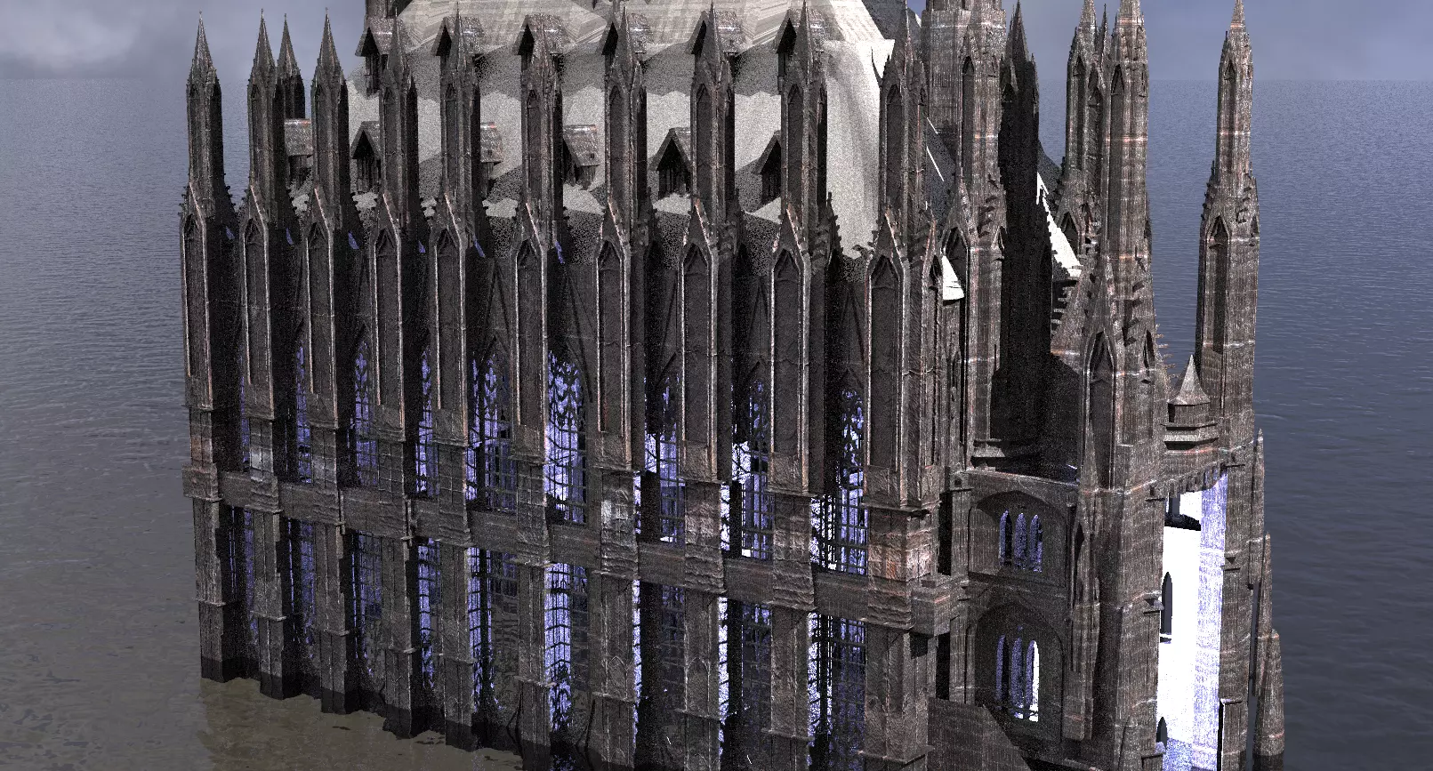 Cathedral Arch Wizards Hall 3 3D model_0