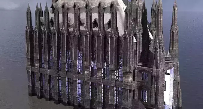 Cathedral Arch Wizards Hall 3 3D model