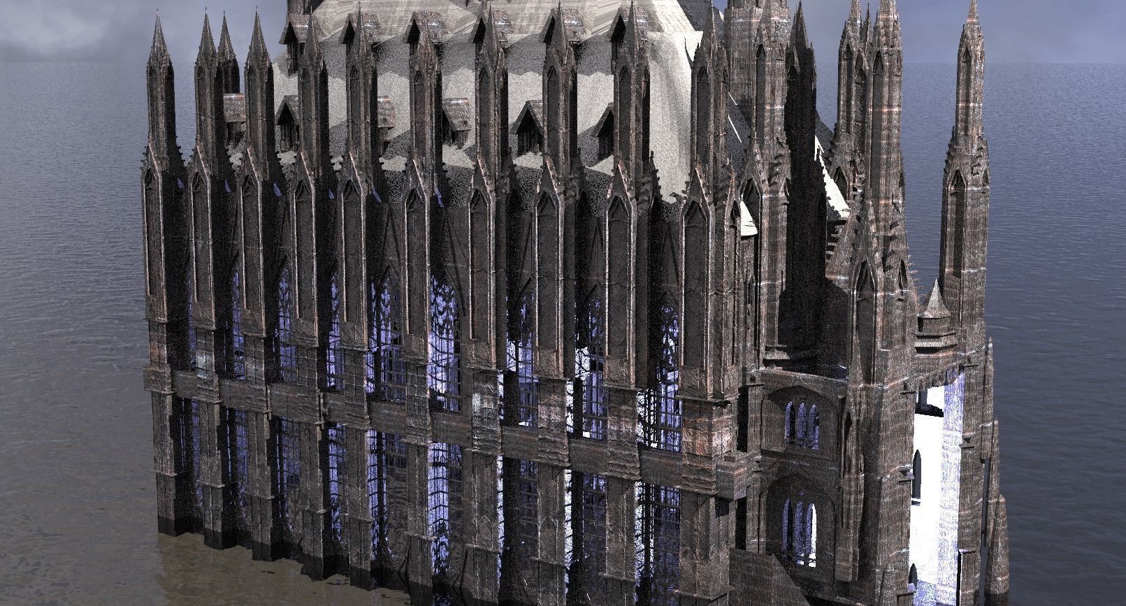 Cathedral Arch Wizards Hall 3 3D model_1