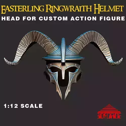 EASTERLING RINGWRAITH HEAD-HELMET FOR 6 INCH ACTION FIGURES 3D print model