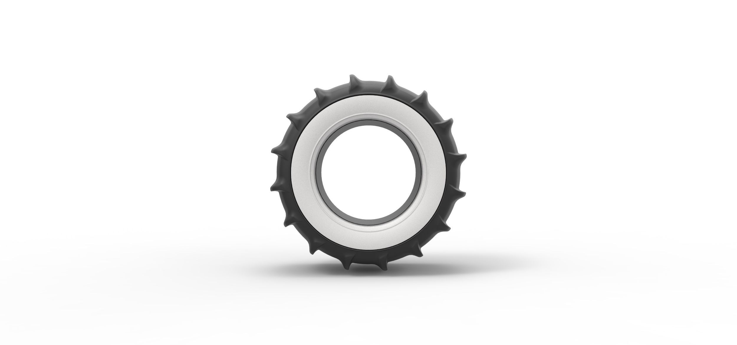 Dune buggy Whitewall rear tire Version 1 Scale 1 to 25 3D print model_4