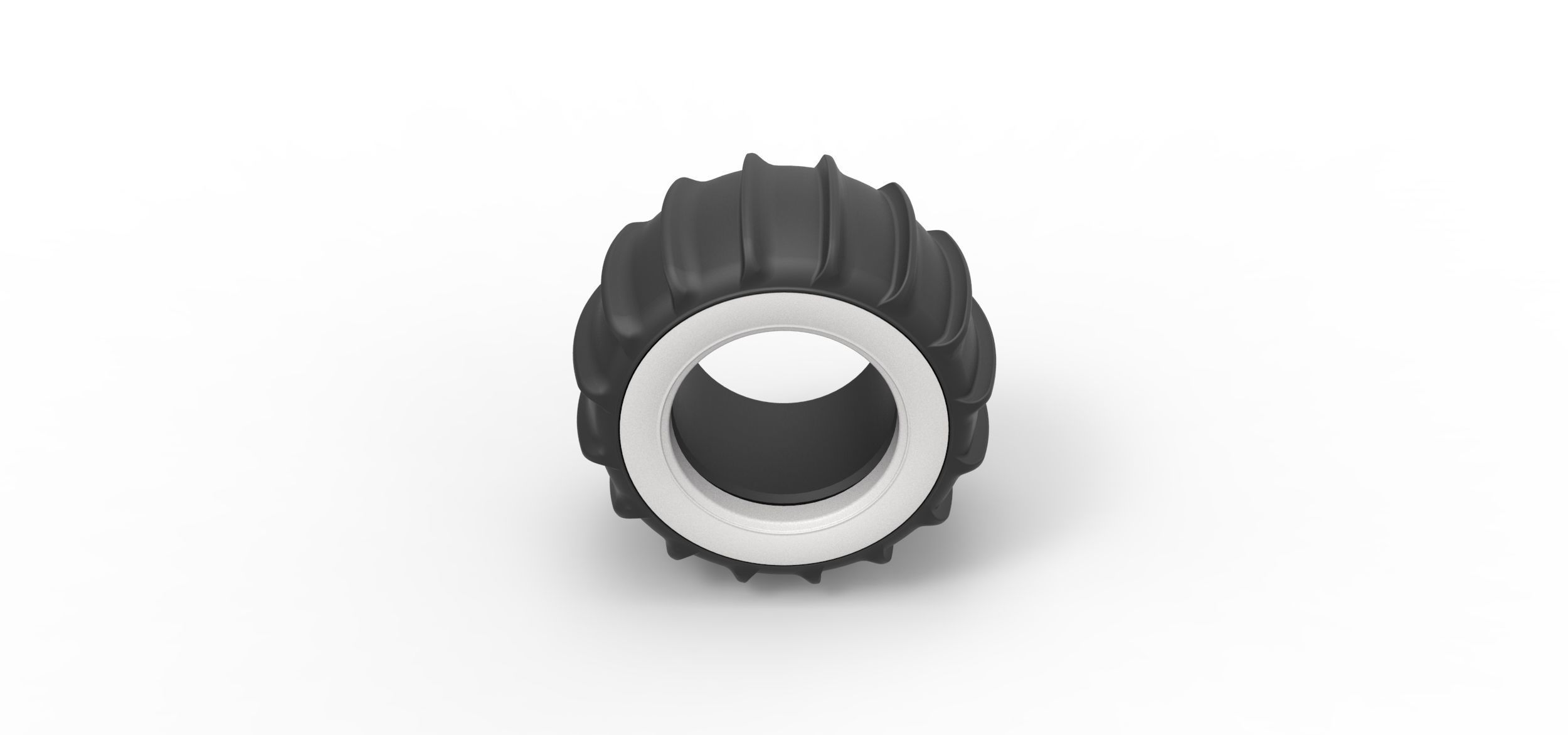 Dune buggy Whitewall rear tire Version 1 Scale 1 to 25 3D print model_5