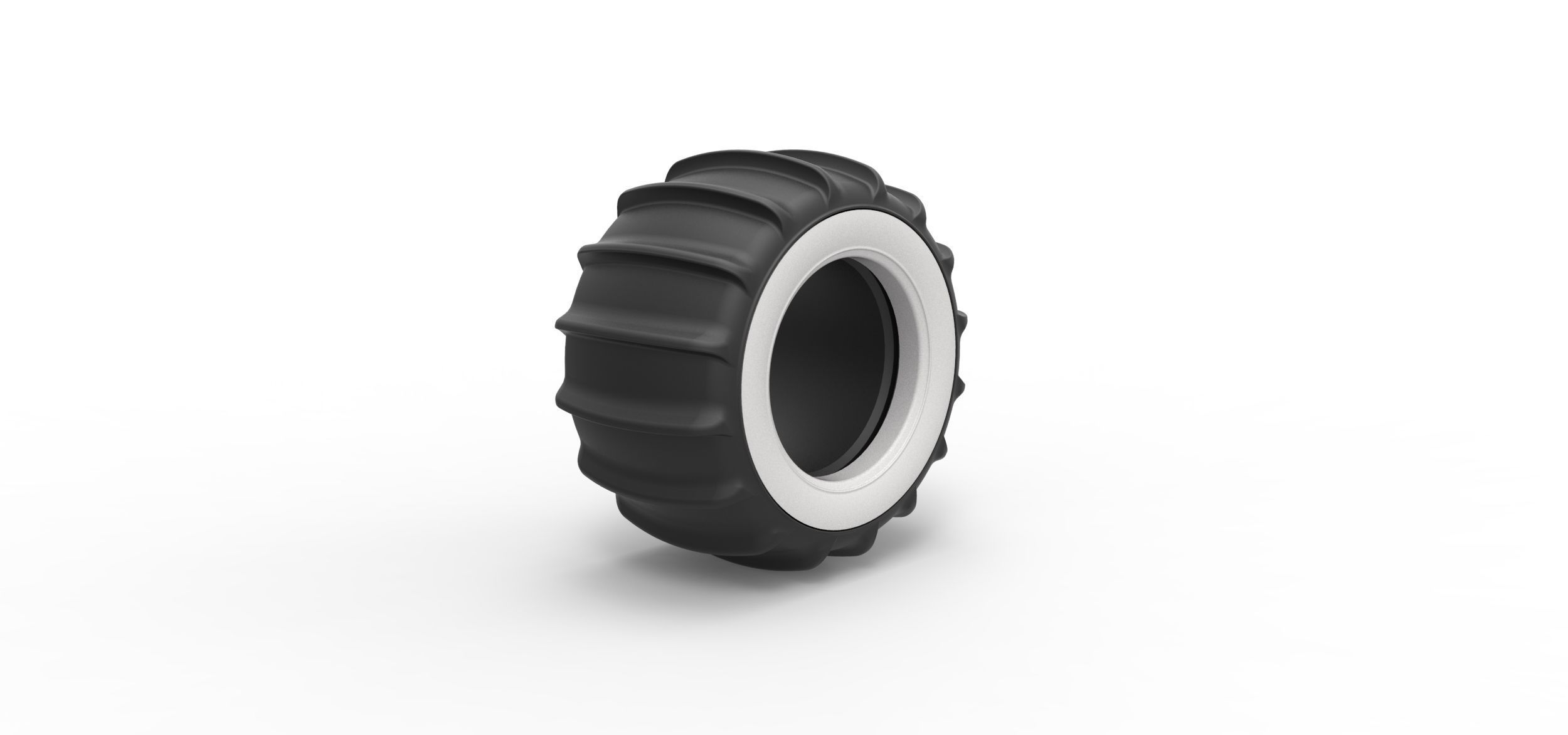 Dune buggy Whitewall rear tire Version 1 Scale 1 to 25 3D print model_1