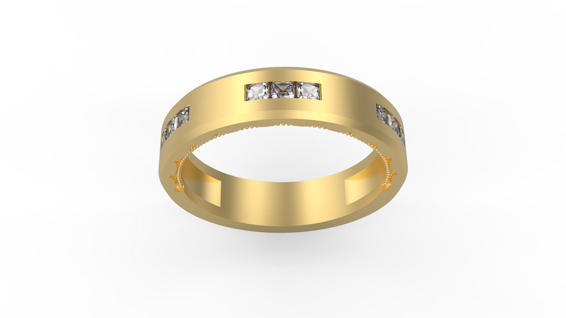 Band Ring 177 3D print model_1