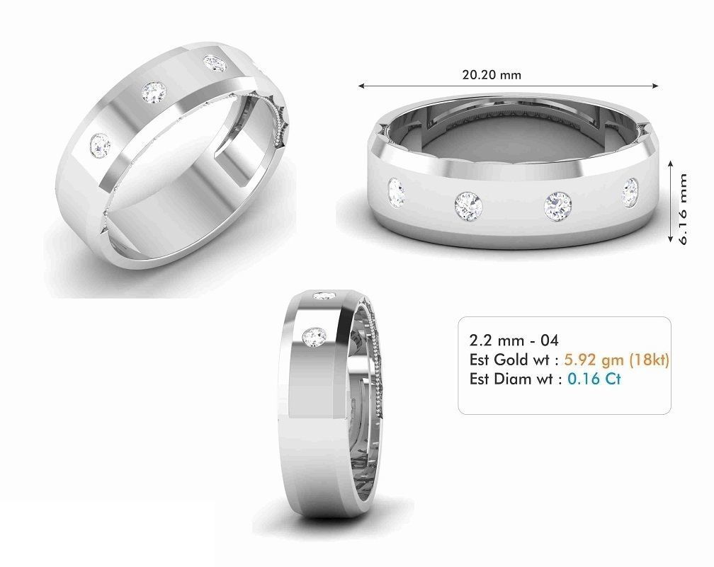 Band Ring 200 3D print model_5