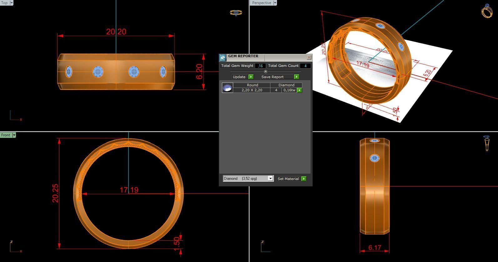 Band Ring 200 3D print model_6