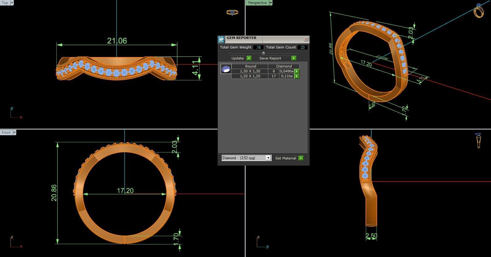 Band Ring 196 3D print model_6