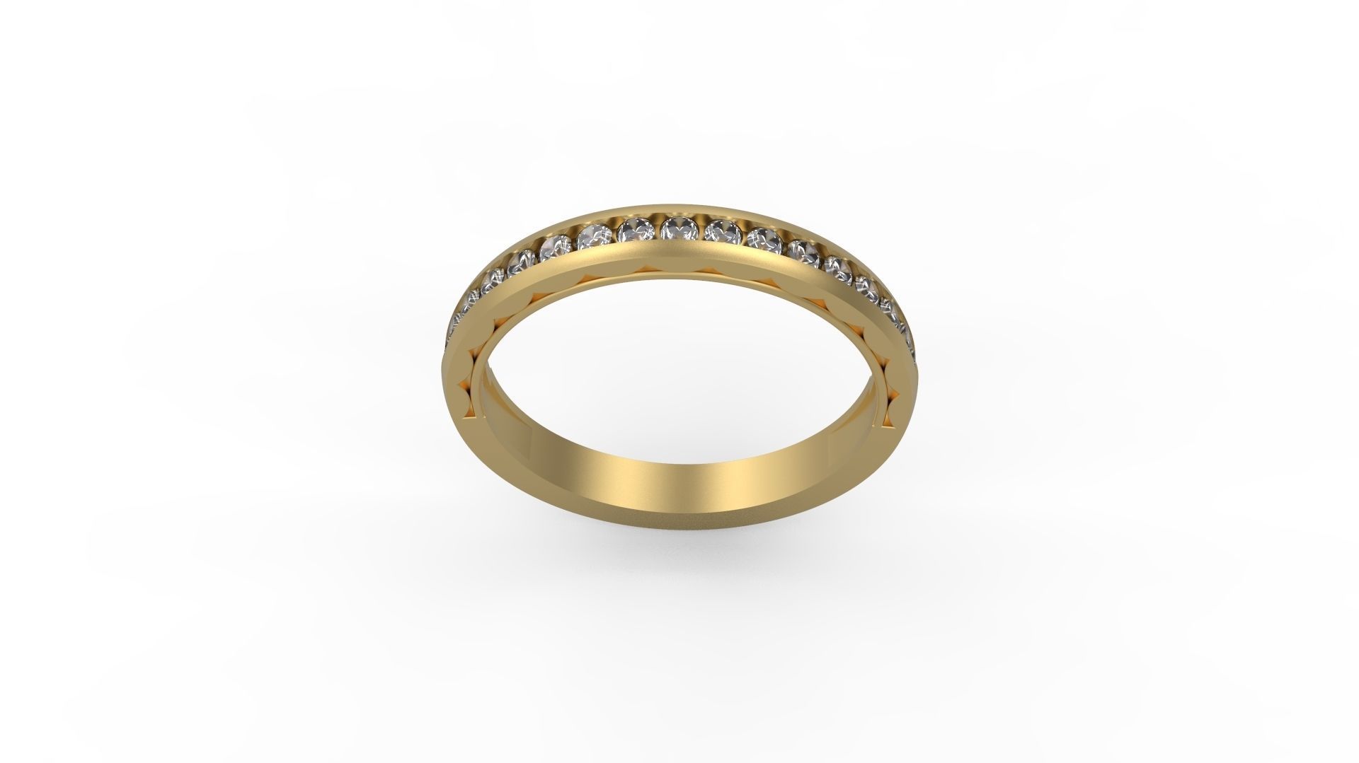 Band Ring 201 3D print model_2